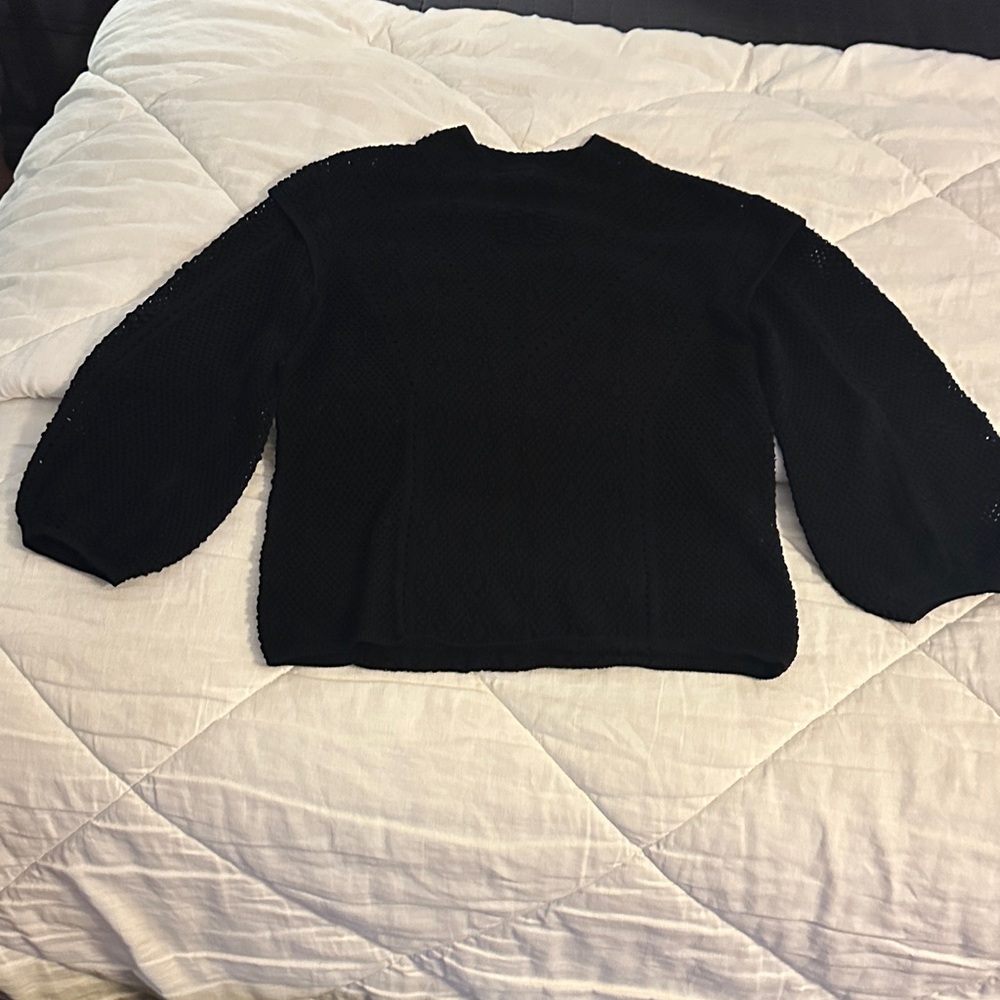White House Black Market Classic Black Sweater